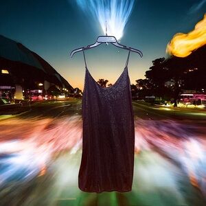 a new day Sequin Black Mini Dress Slinky Party Night Out Girls Night Date Night